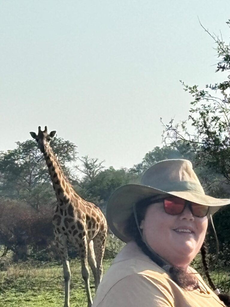 Walking safari with Giraffes